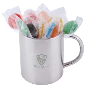 lollipops in mugs